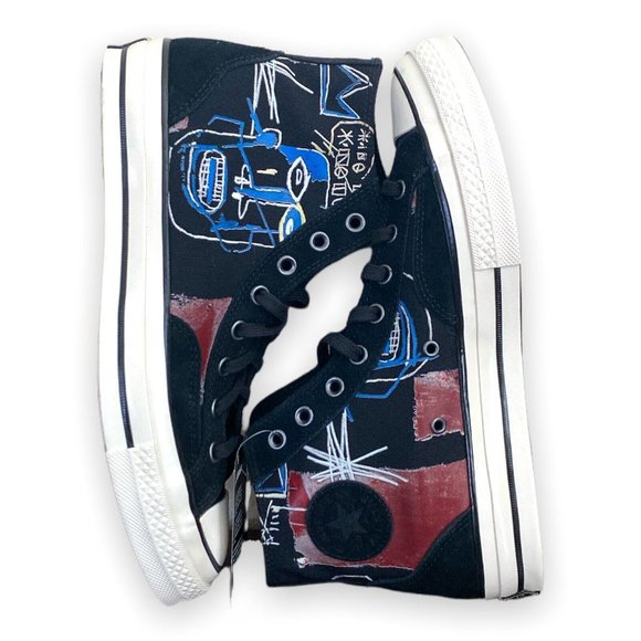 Converse Jean-Michel Basquiat X Chuck 70 HI Black Multi 172585C Mens 8.5 WM 10.5 main image 10